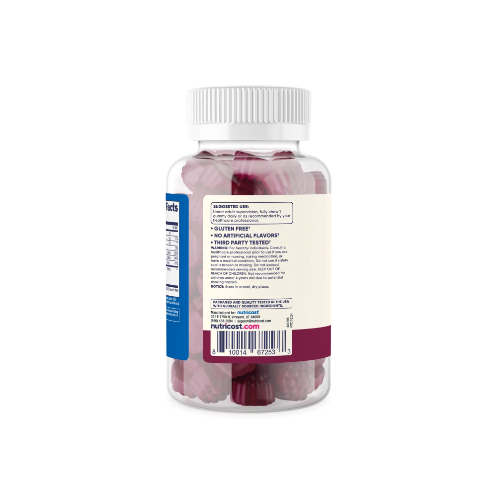 NUTRICOST ELDERBERRY GOMITA DE SAUCO PARA NILÑOS - 5