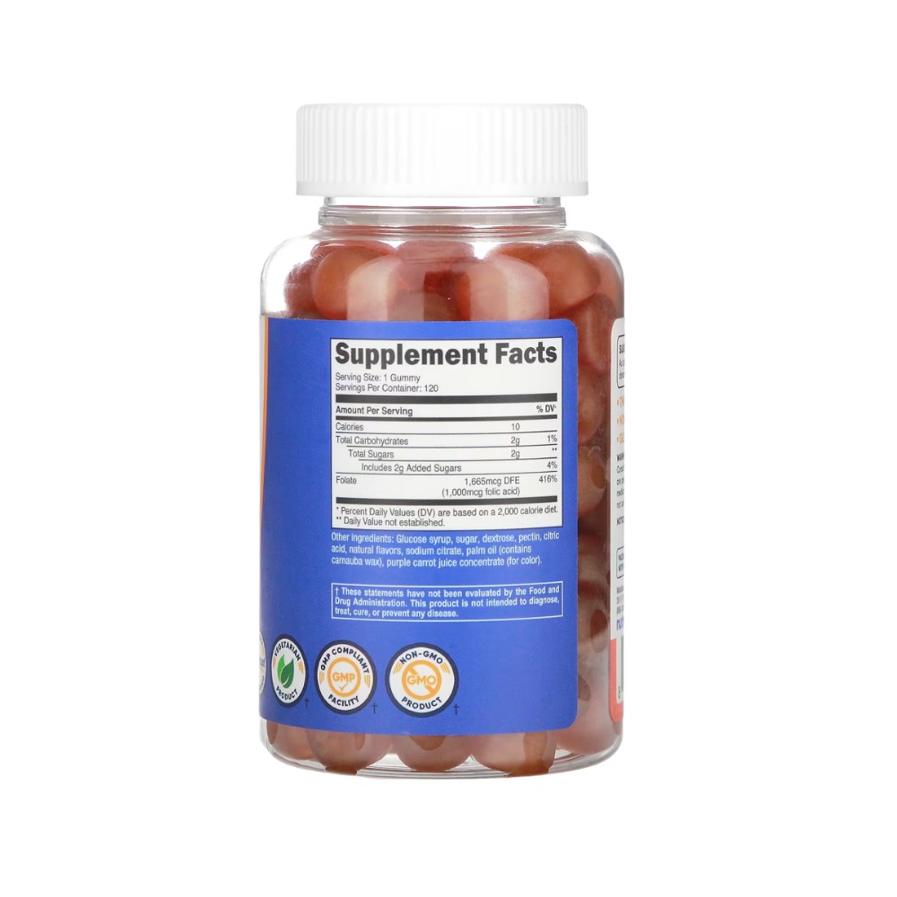 NUTRICOST FOLIC ACID GUMMIES (ACIDO FOOLICO EN GOMITAS) - 2