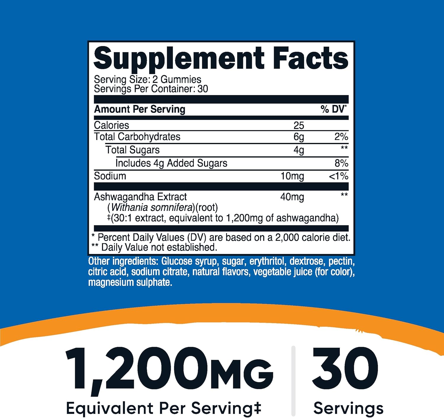 NUTRICOST ASHWAGANDHA EN GOMITAS 1200MG - 2