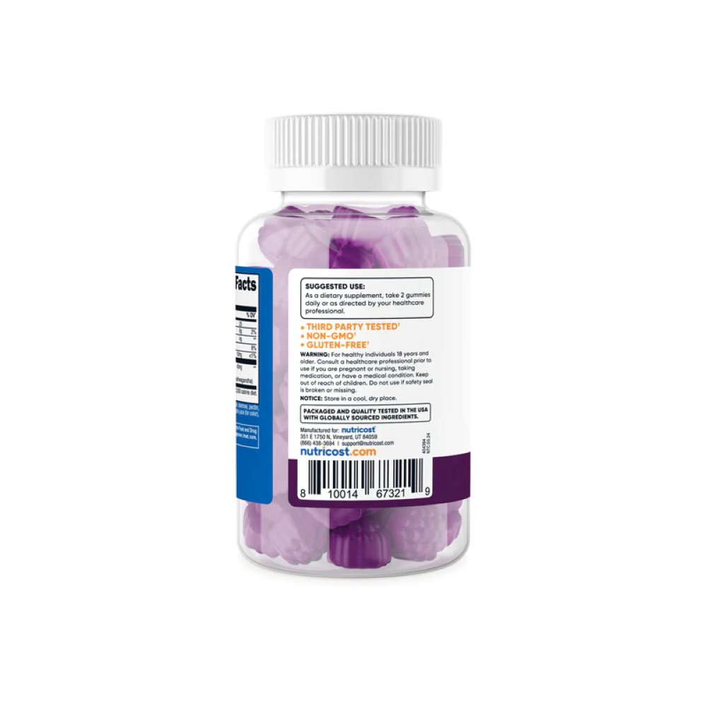 NUTRICOST ASHWAGANDHA EN GOMITAS 1200MG - 5