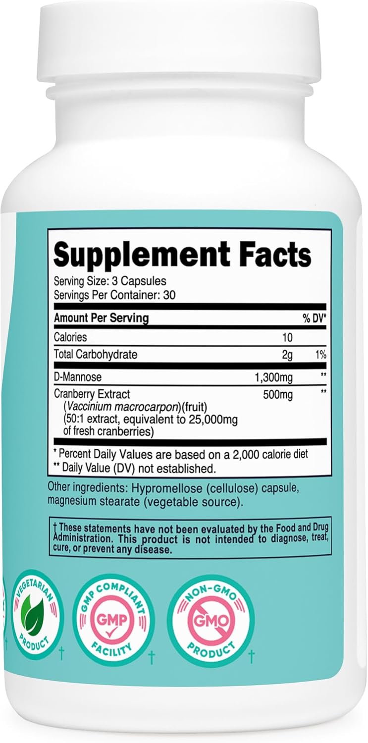 NUTRICOST D-MANNOSE MUJER CON EXTRACTO DE CRANBERRY - 2