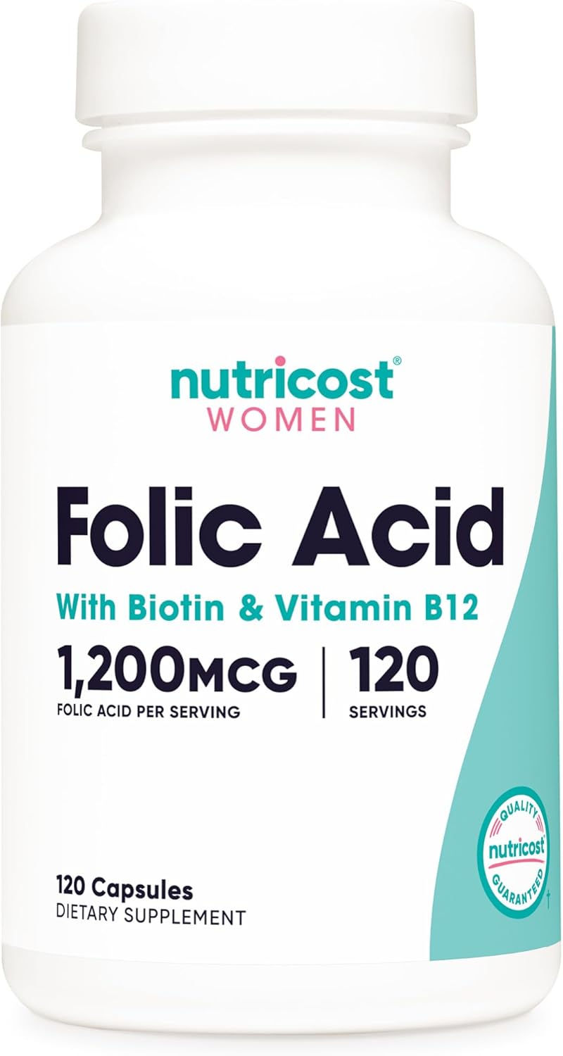 NUTRICOST Ácido fólico para mujeres Folic Acid for Women - 1