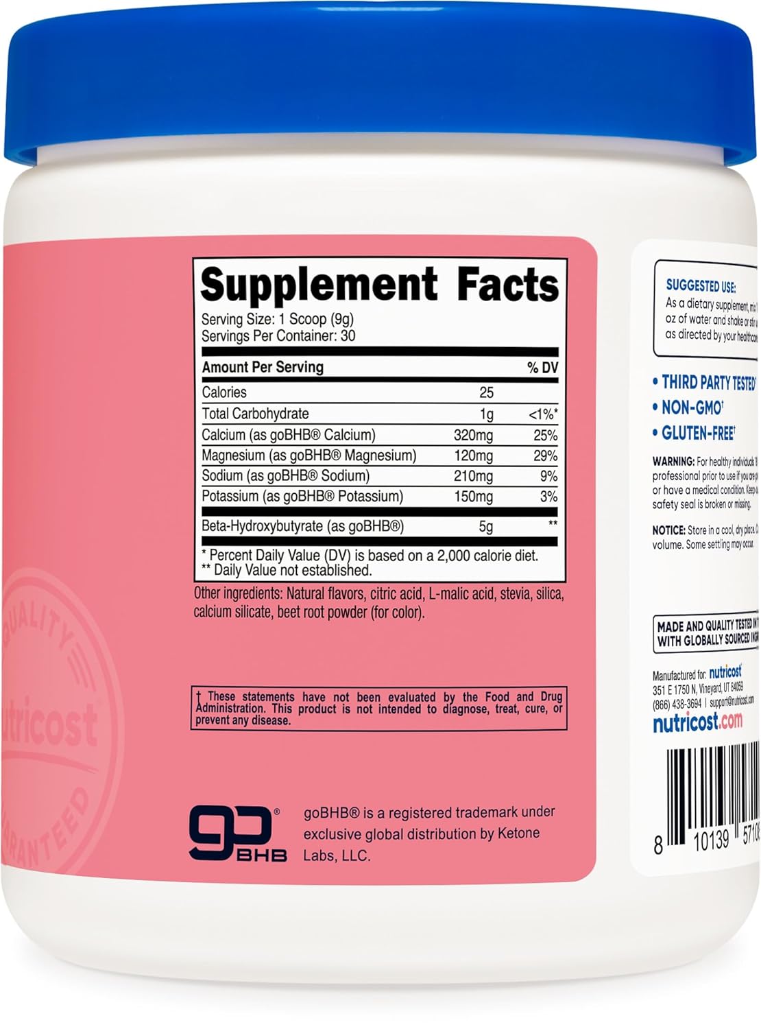 NUTRICOST SALES DE BHB SABOR STRAWBERRY LEMONADE - 3