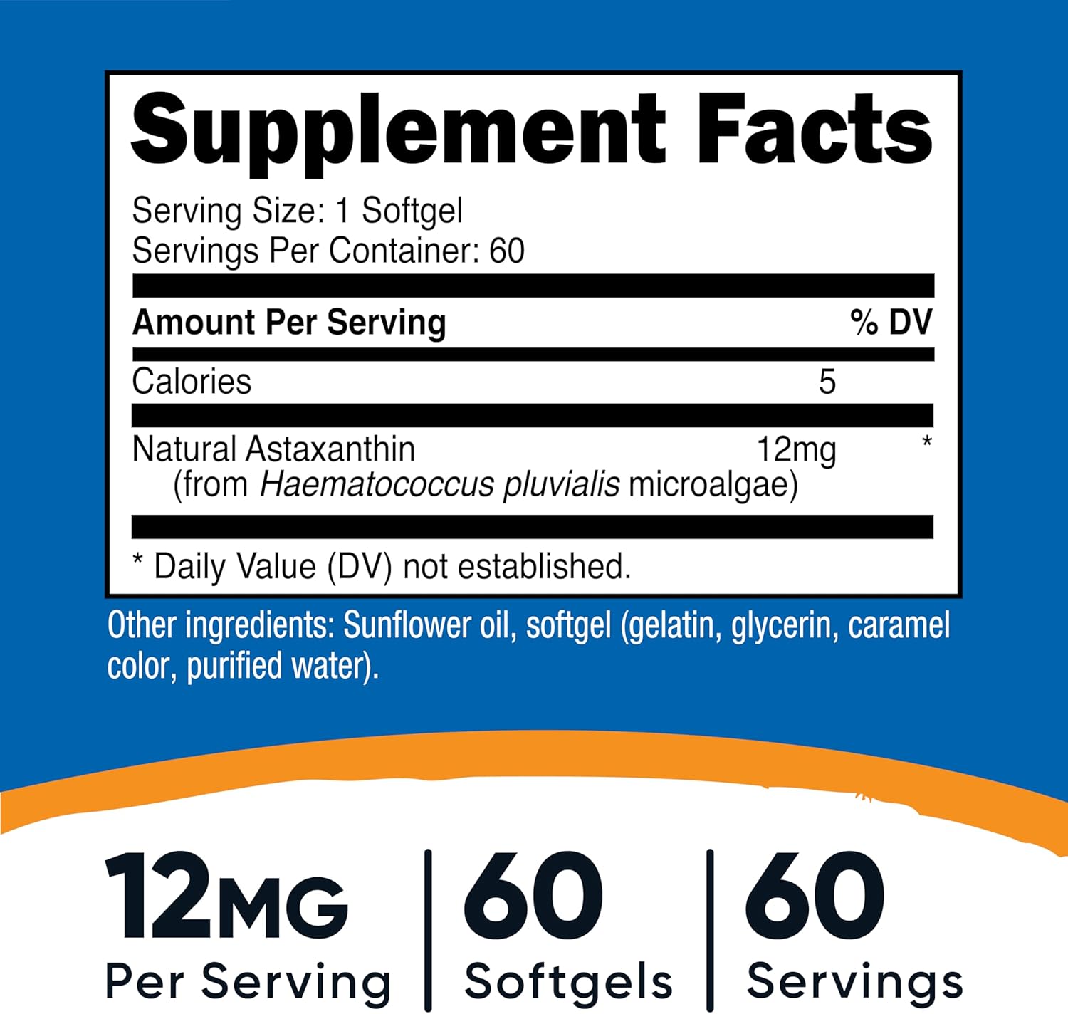NUTRICOST ASTAXANTHIN 12MG, NUTRICOST 60 CÁPSULAS BLANDAS - 2