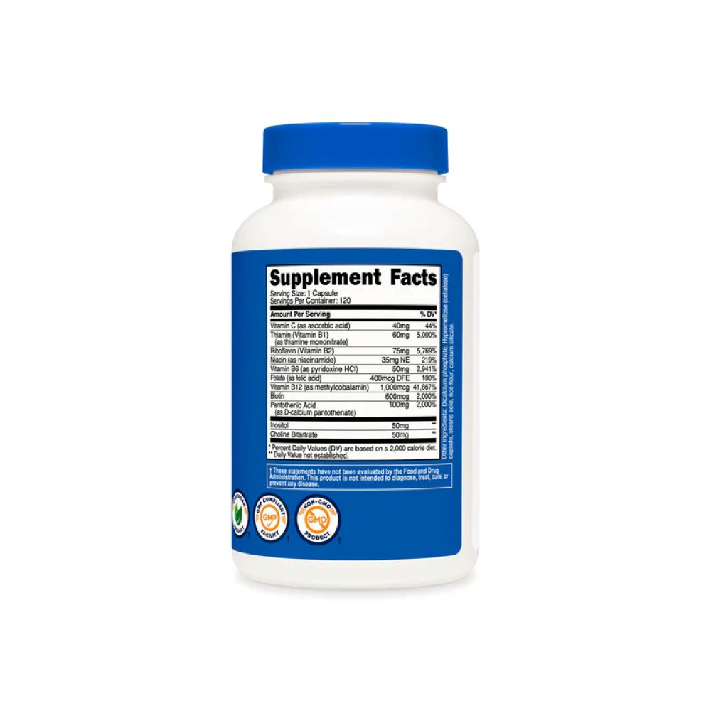 NUTRICOST VITAMIN B COMPLEX 462MG 120 CAPSULAS - 4