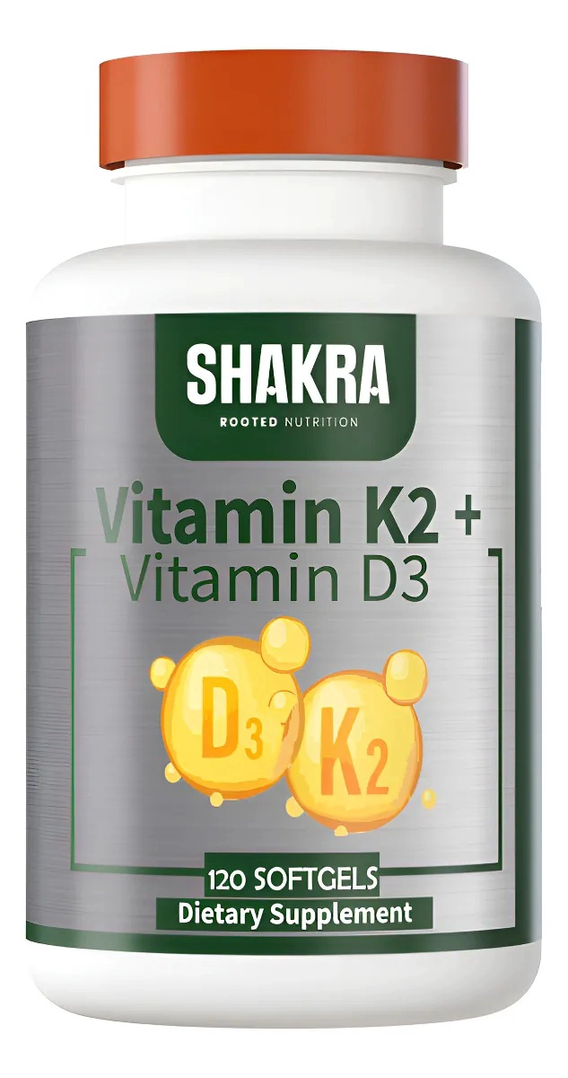 SHAKRA VITAMINA K2 D3 K2D3 120 CAPSULAS GEL NATURAL - 1