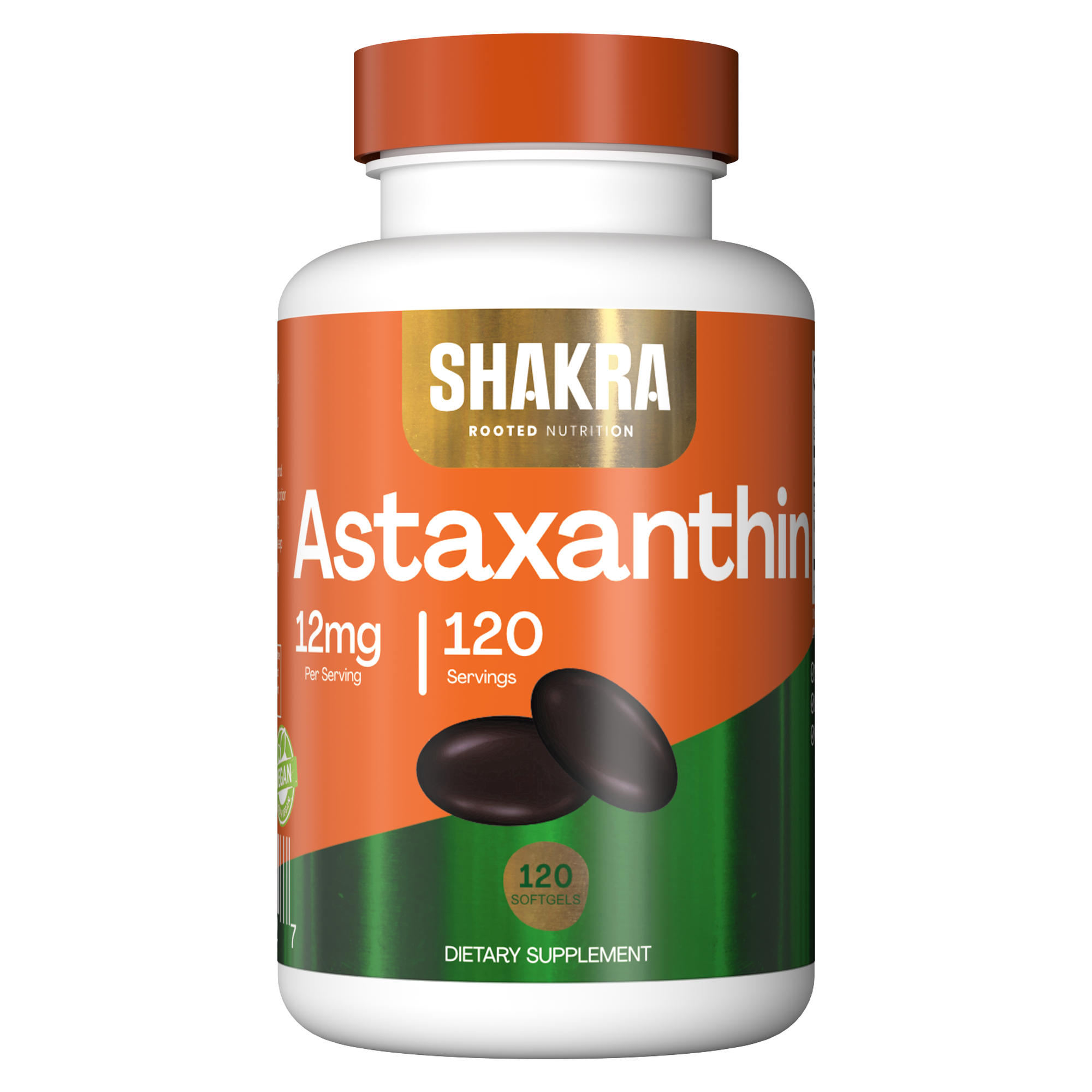 SHAKRA ASTAXANTHIN 12MG ASTAXANTINA 120 CAPSULAS GEL NATURAL - 1