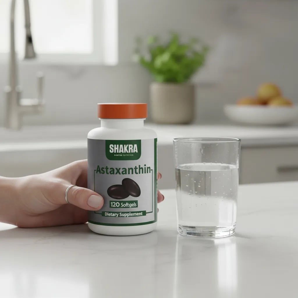 SHAKRA ASTAXANTHIN 12MG ASTAXANTINA 120 CAPSULAS GEL NATURAL - 4