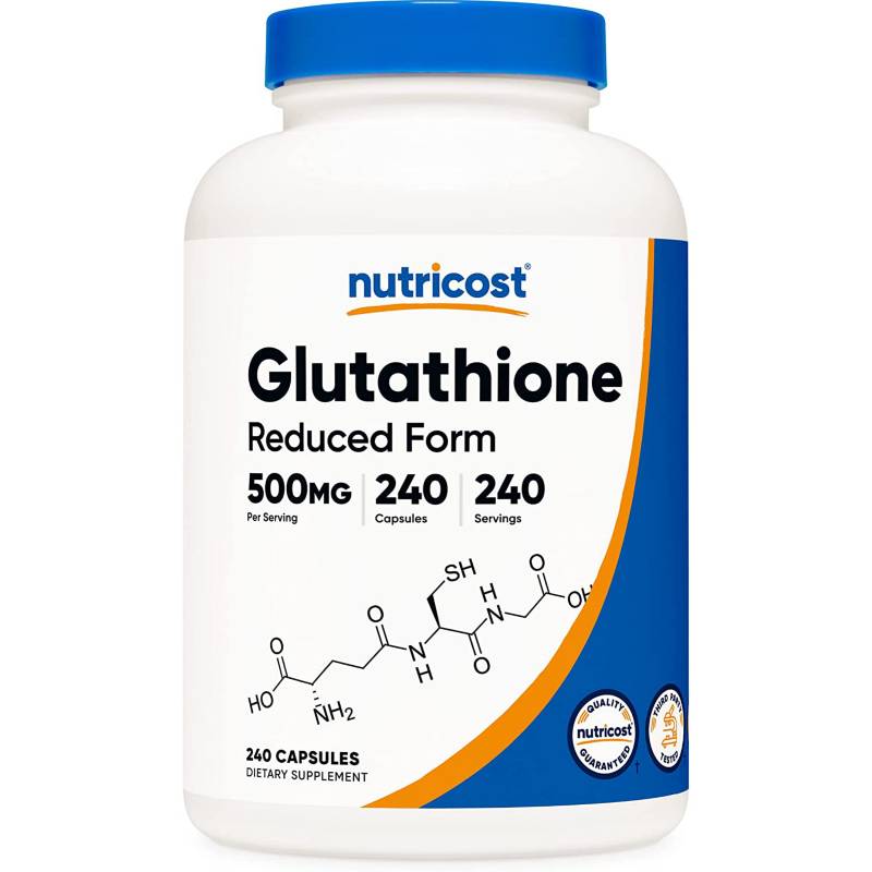 SUPLEMENTO GLUTATION GLUTATHIONE 500 MG 240 CÁPSULAS - 1