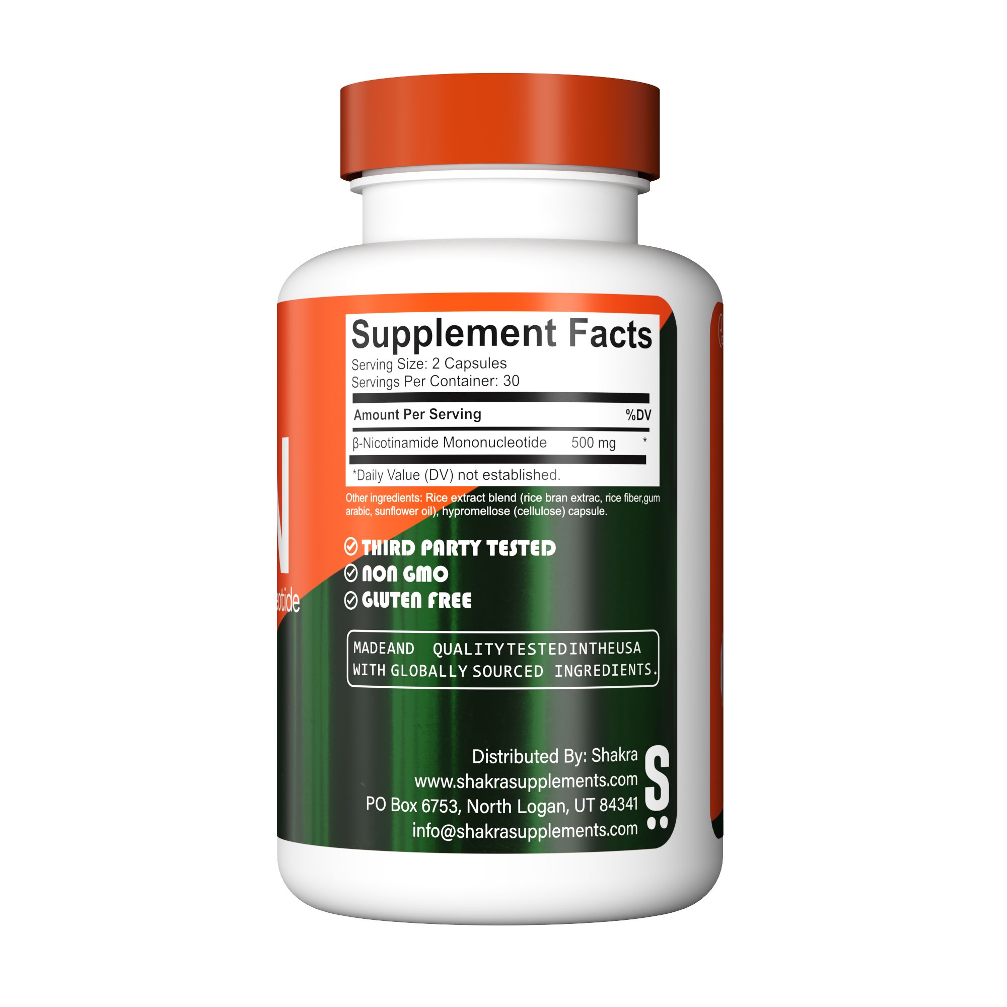 SHAKRA NMN Nicotinamida Mononucleotida 500 MG - 2