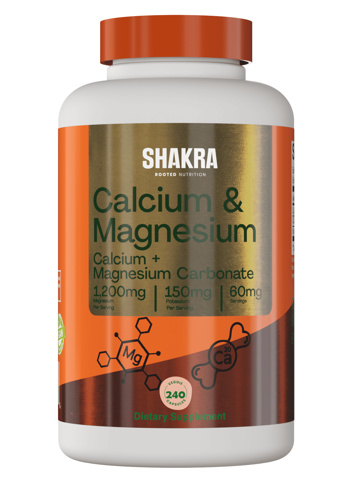 SHAKRA CALCIO Y MAGNESIO 240 CAP - 1