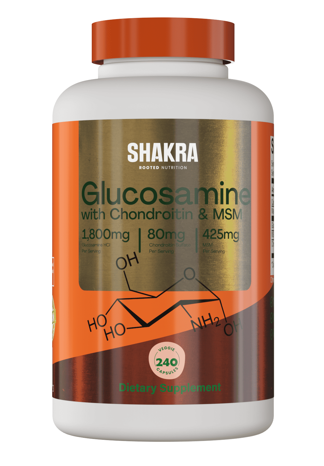 SHAKRA GLUCOSAMINA CHONDROITIN MSM 240 CAPSULAS - 1