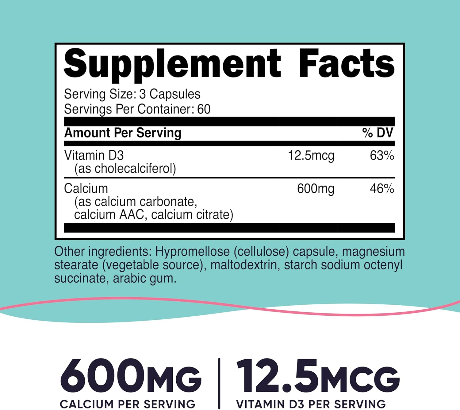 NUTRICOST CALCIO Y VITAMINA D3 NUTRICOST PARA MUJER - 2