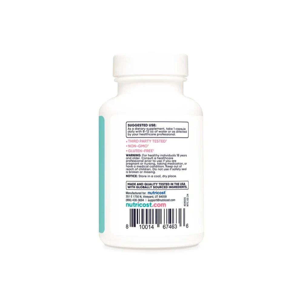 NUTRICOST Inositol W Myo y D-Chiro para mujeres W Myo & D-Chiro Inositol for Women 2000mg - 4