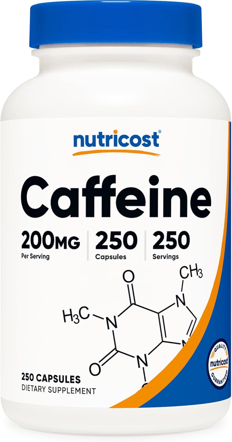 NUTRICOST CAFEINA CAFFEINE 200 MG 250 CAPSULAS - 1