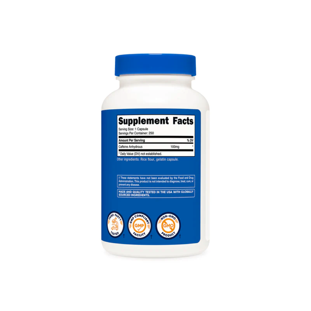 NUTRICOST CAFEINA CAFFEINE 200 MG 250 CAPSULAS - 4