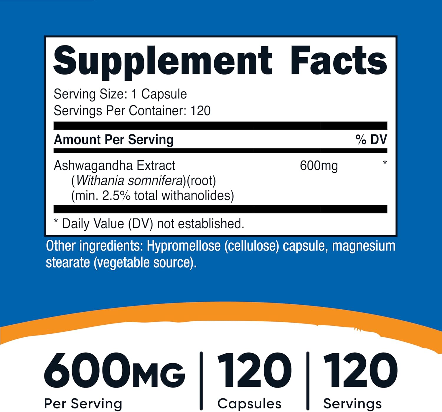 NUTRICOST ASHWAGANDHA 600 MG - 2