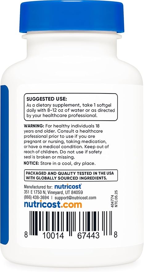 NUTRICOST VITAMINA D3 VITAMIN D3 2000 IU - 4