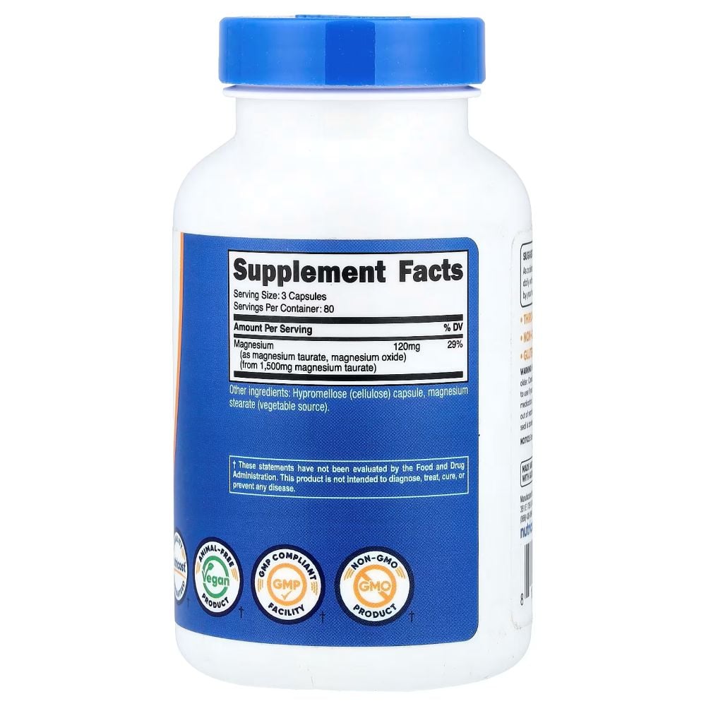 NUTRICOST MAGNESIUM TAURATE TAURATO DE MAGNESIO 1500 MG - 2