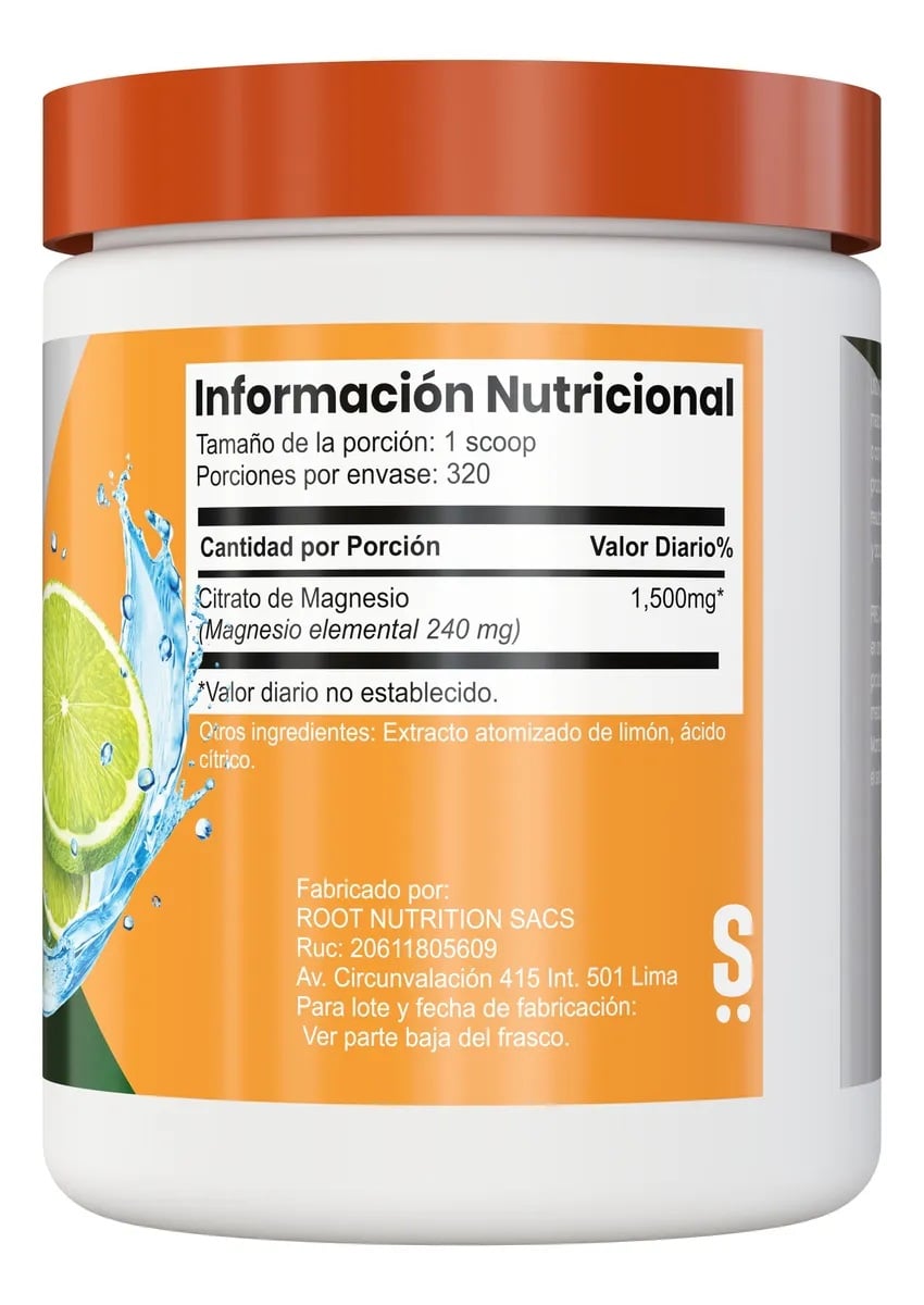 SHAKRA CITRATO DE MAGNESIO EN POLVO MINERAL 500 GRAMOS - 2