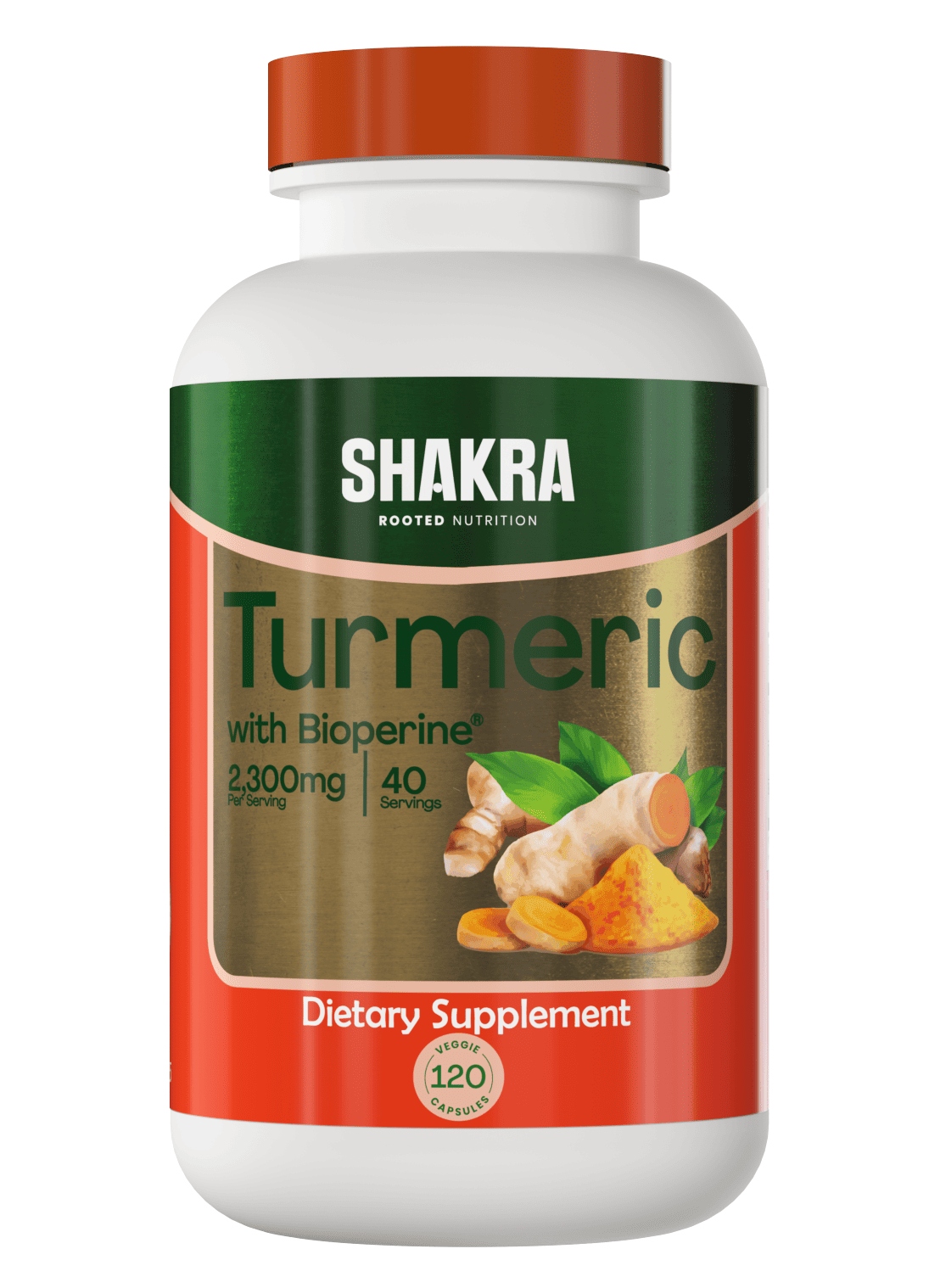 SHAKRA TURMERIC-CÚRCUMA 120 CAP - 1
