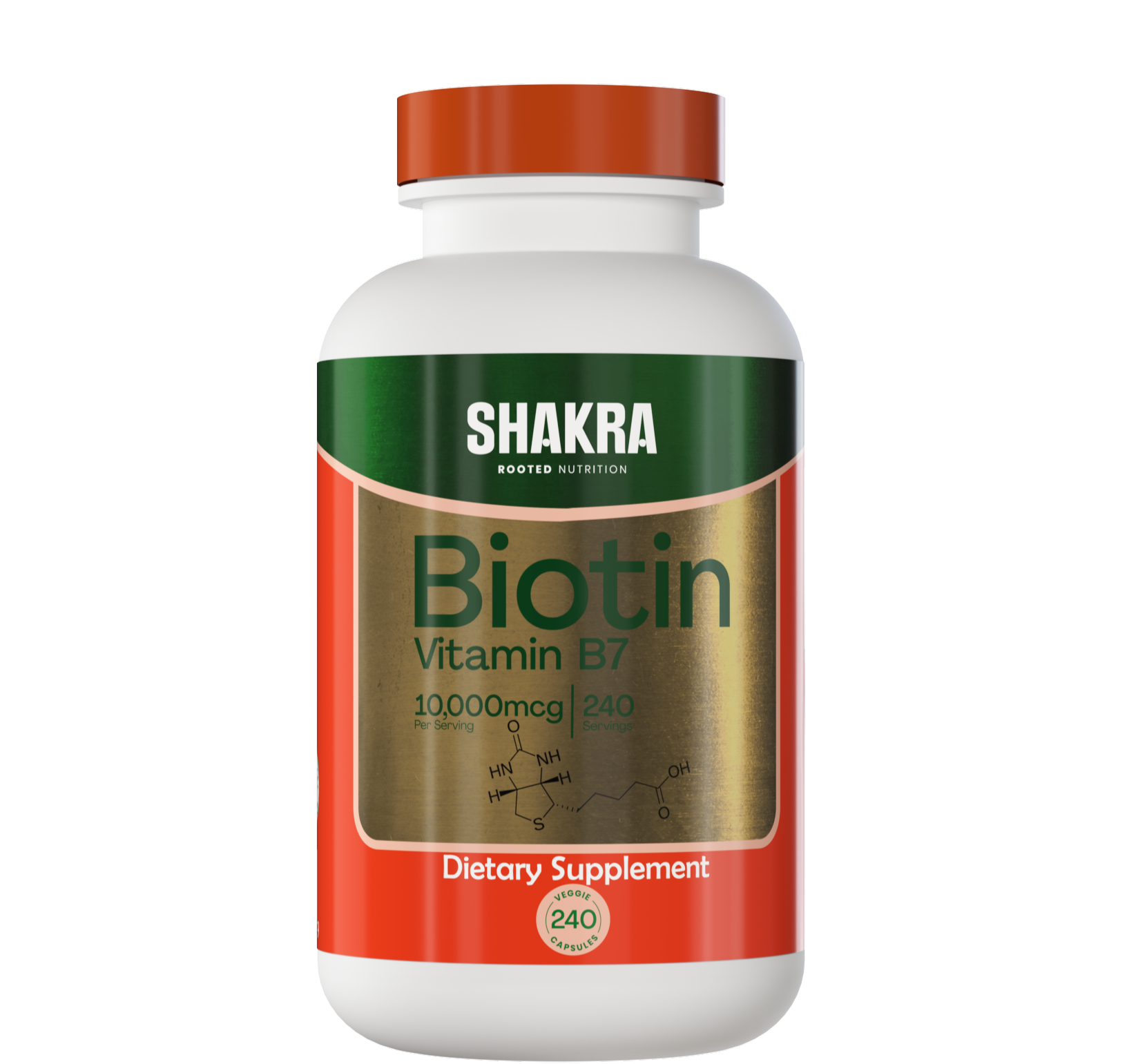 SHAKRA BIOTINA BIOTIN 10000 MCG 240 CAPSULAS - 1