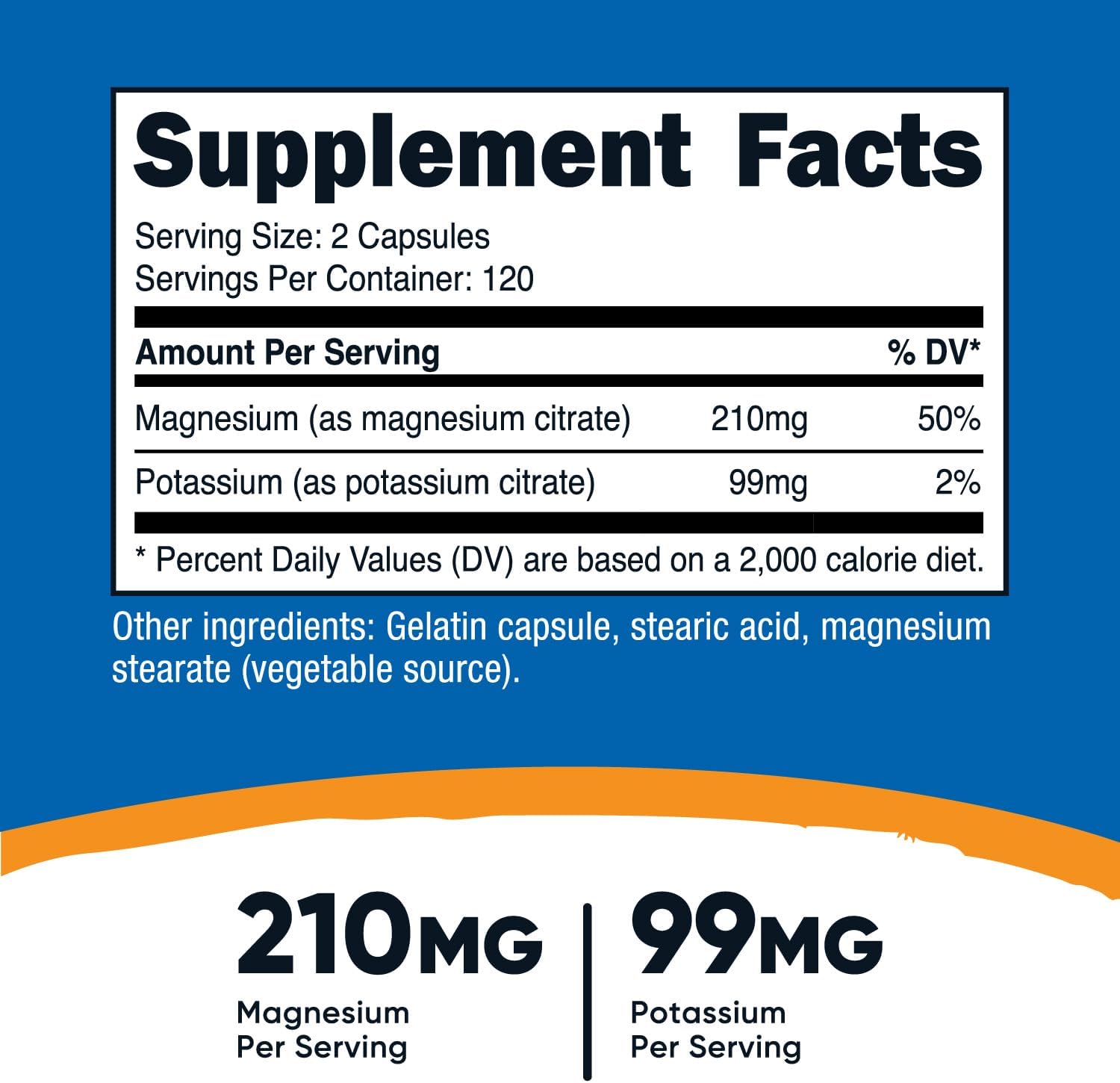 SUPLEMENTOS NUTRICOST POTASIO CITRATE + MAGNESIO CITRATE PERÚ - 2