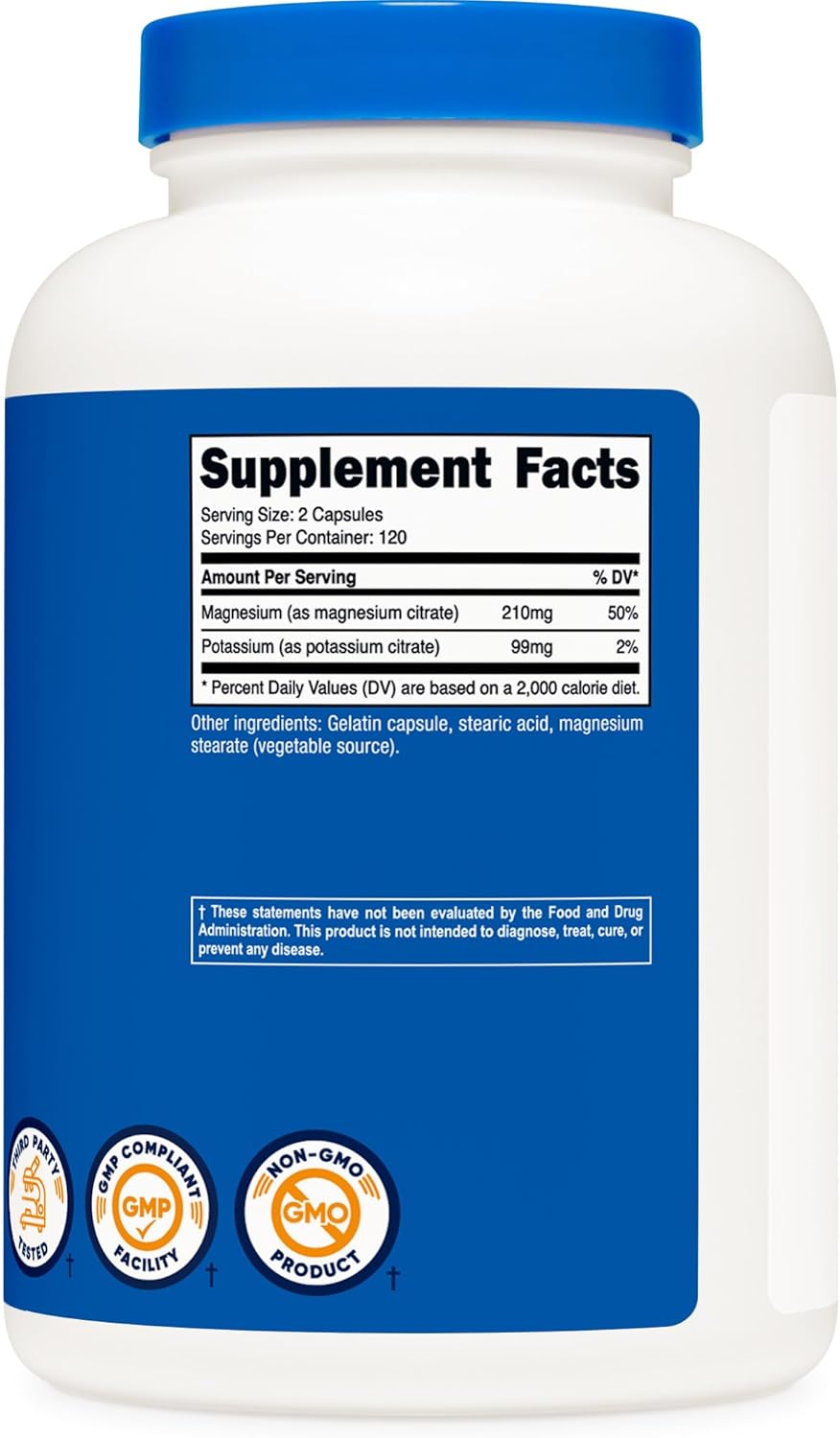 SUPLEMENTOS NUTRICOST POTASIO CITRATE + MAGNESIO CITRATE PERÚ - 3