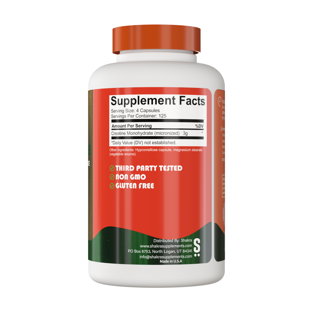 SHAKRA CREATINA 3000MG 500 CAPSULAS - 2