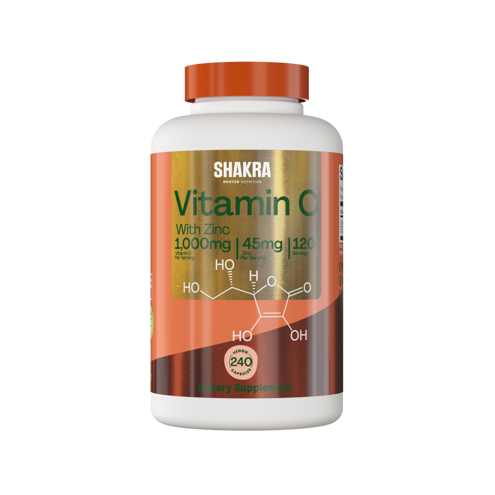 SHAKRA VITAMINA C CON ZINC 1000MG 240 CAPSULAS - 1