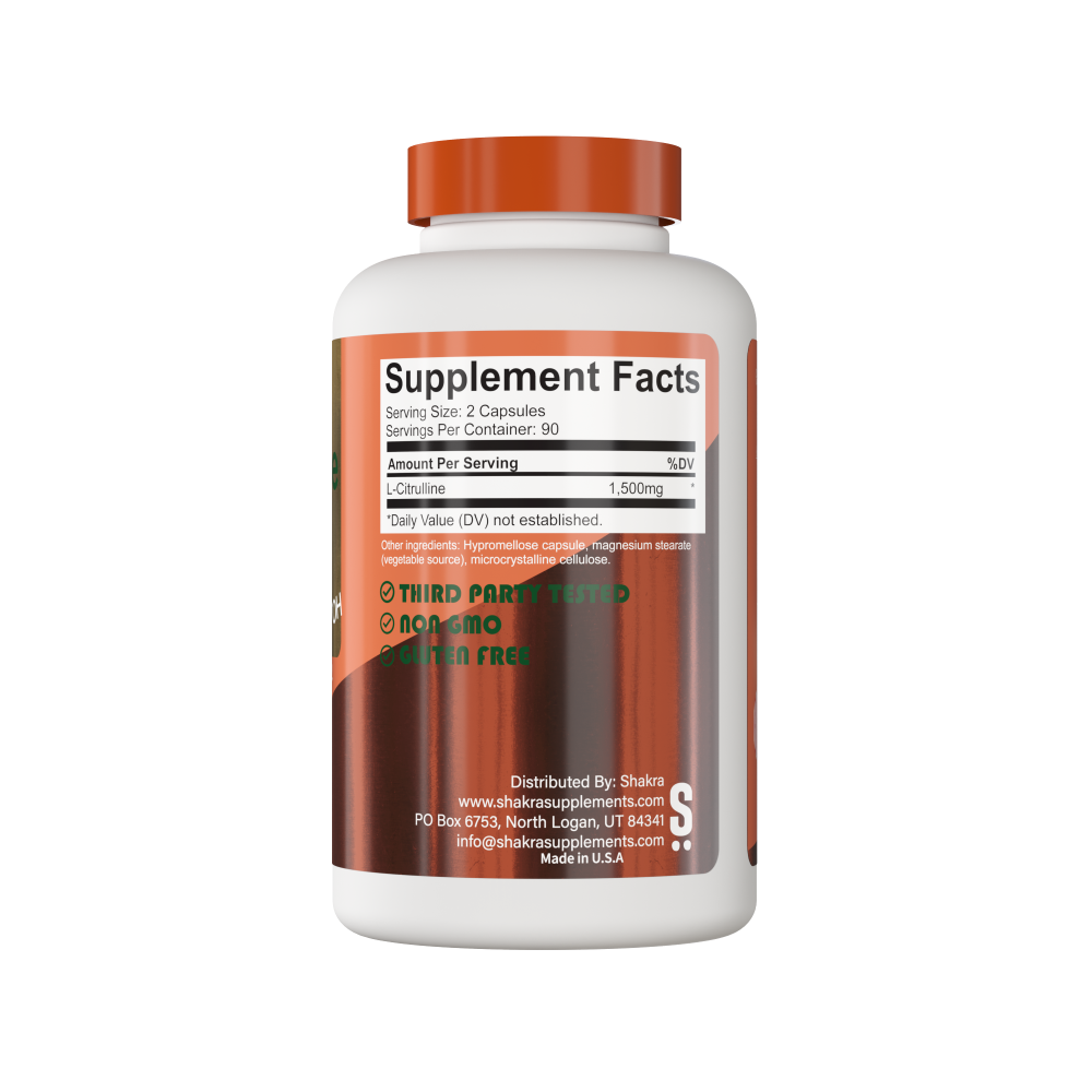 SHAKRA L- CITRULINA 1500MG 180 CAPSULAS - 2