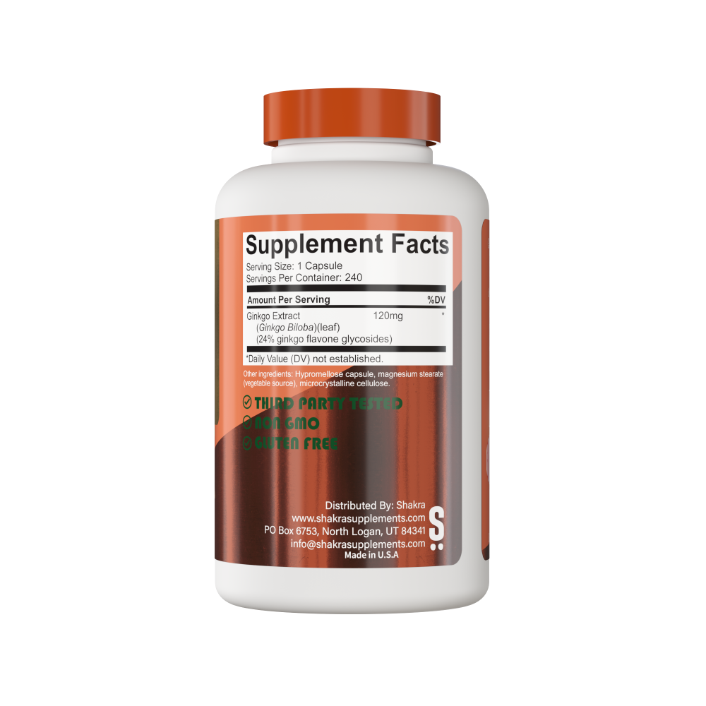 SHAKRA GINKGO BILOBA 120 MG 240 CAPSULAS - 2