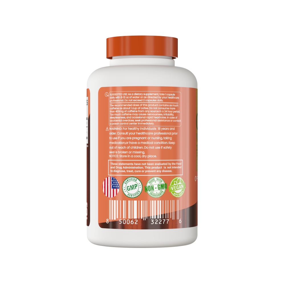 SHAKRA CAFEÍNA 100MG MAS TEANINA 100MG 240 CAPSULAS - 3