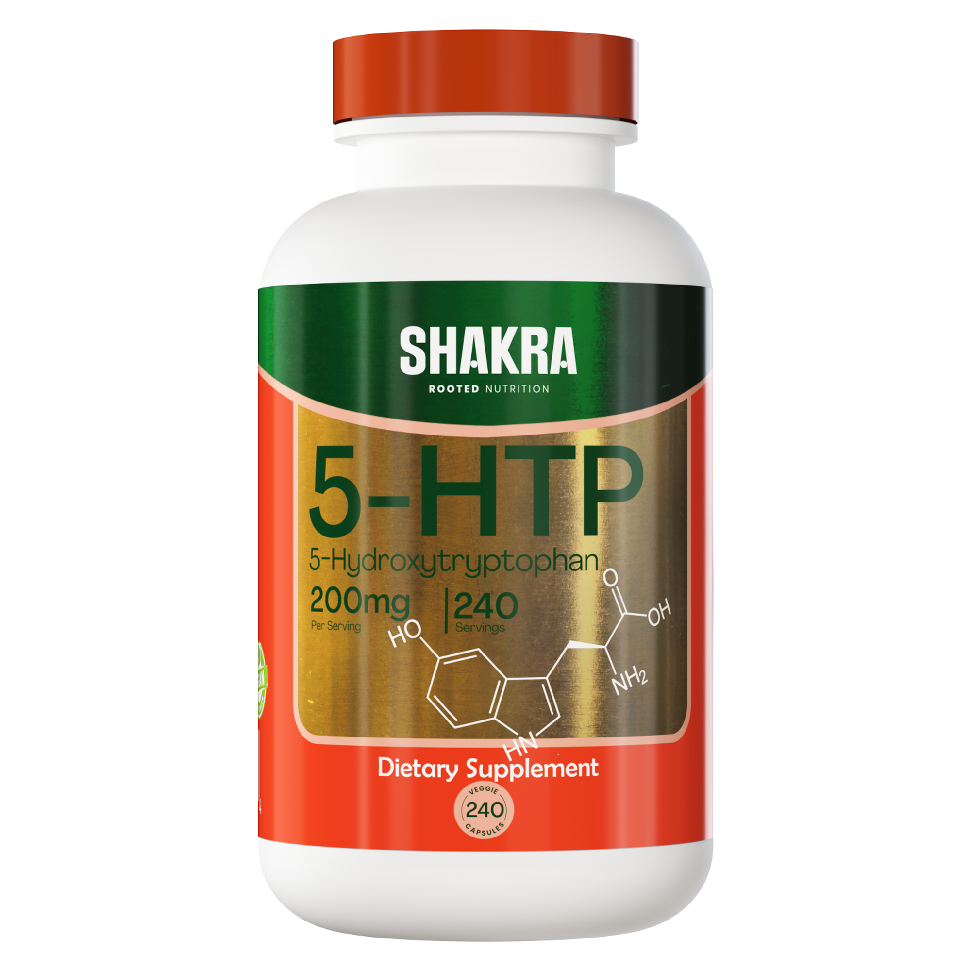 SHAKRA 5 HTP 200 MG 5-HYDROXYTRYPTOPHAN 240CAP - 1