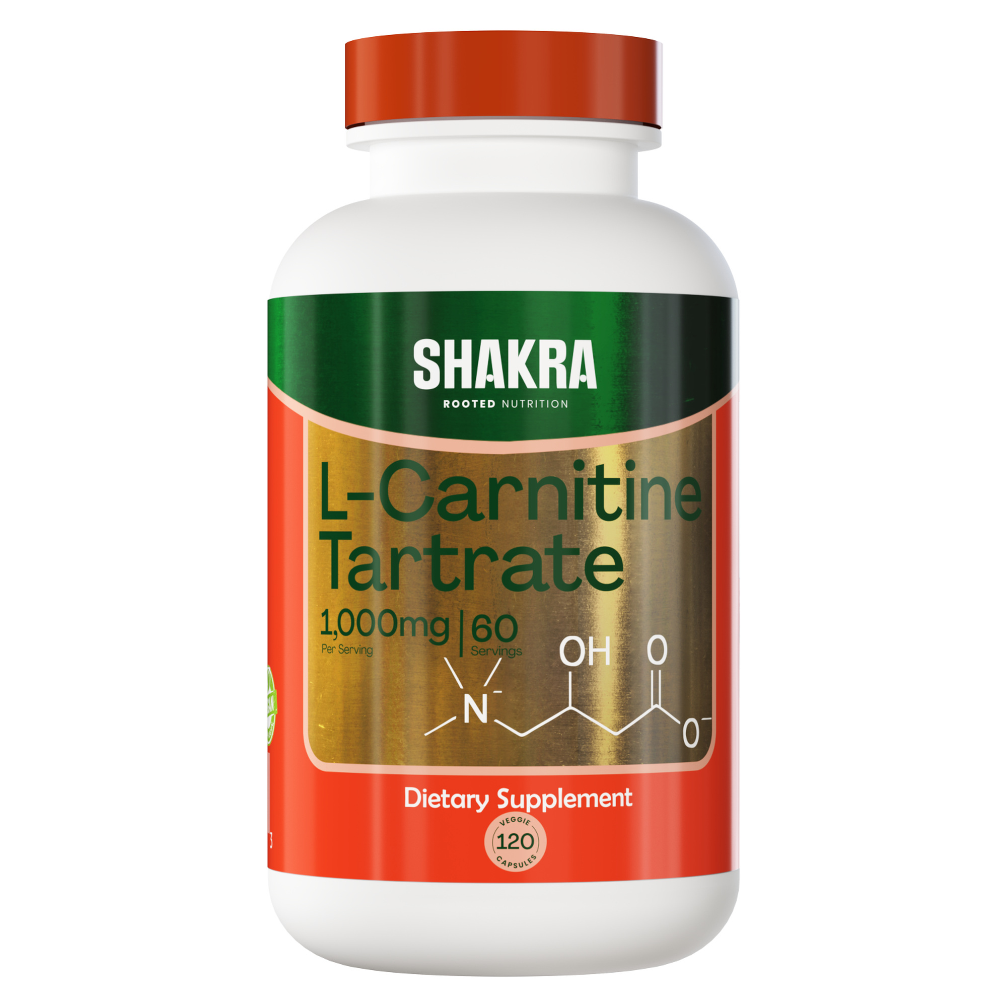 SHAKRA L CARNITINE TARTRATE CARNITINA TARTRATO  120CAP - 1