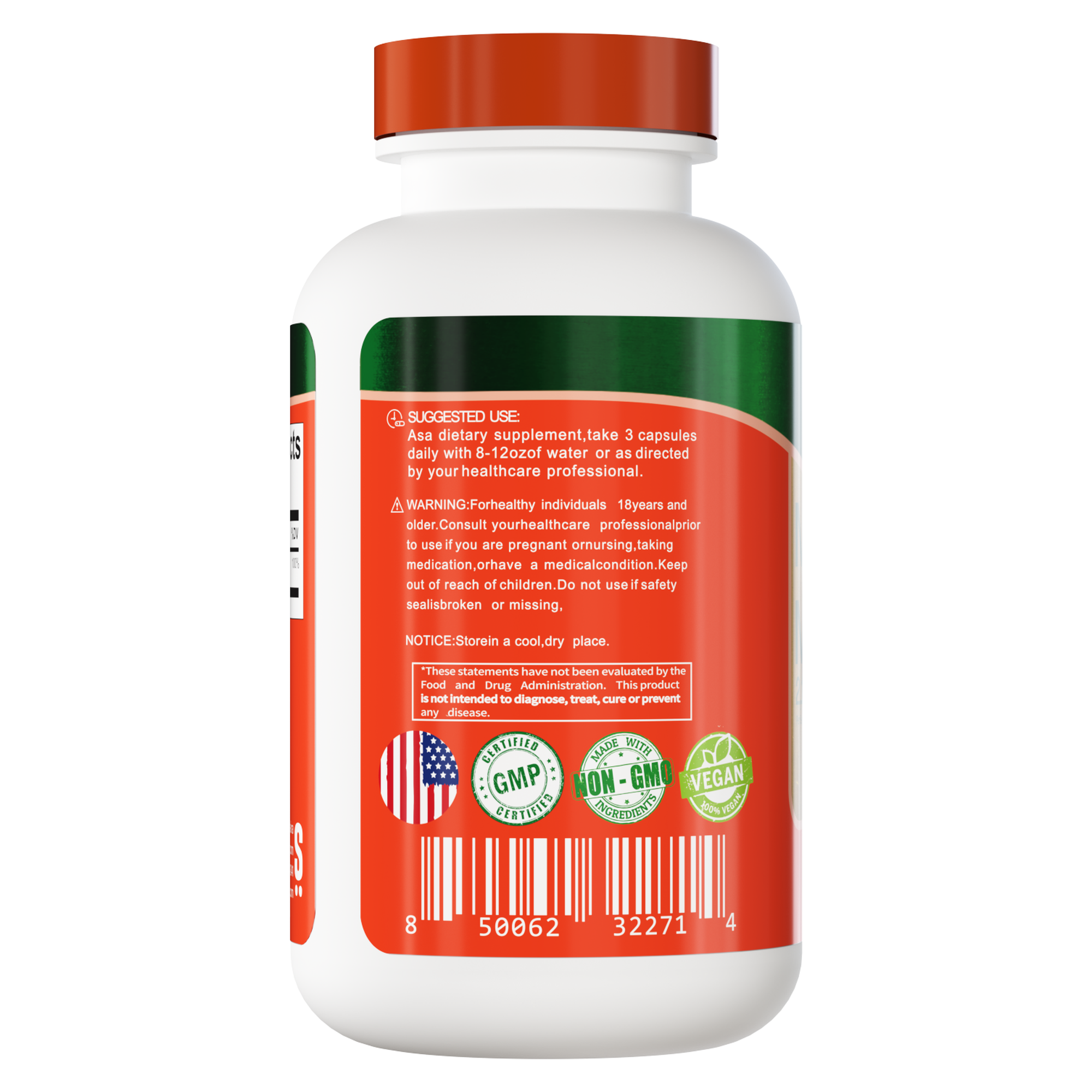 SHAKRA MAGNESIUM MALATE MALATO DE MAGNESIO 2100MG 180 CAP - 3