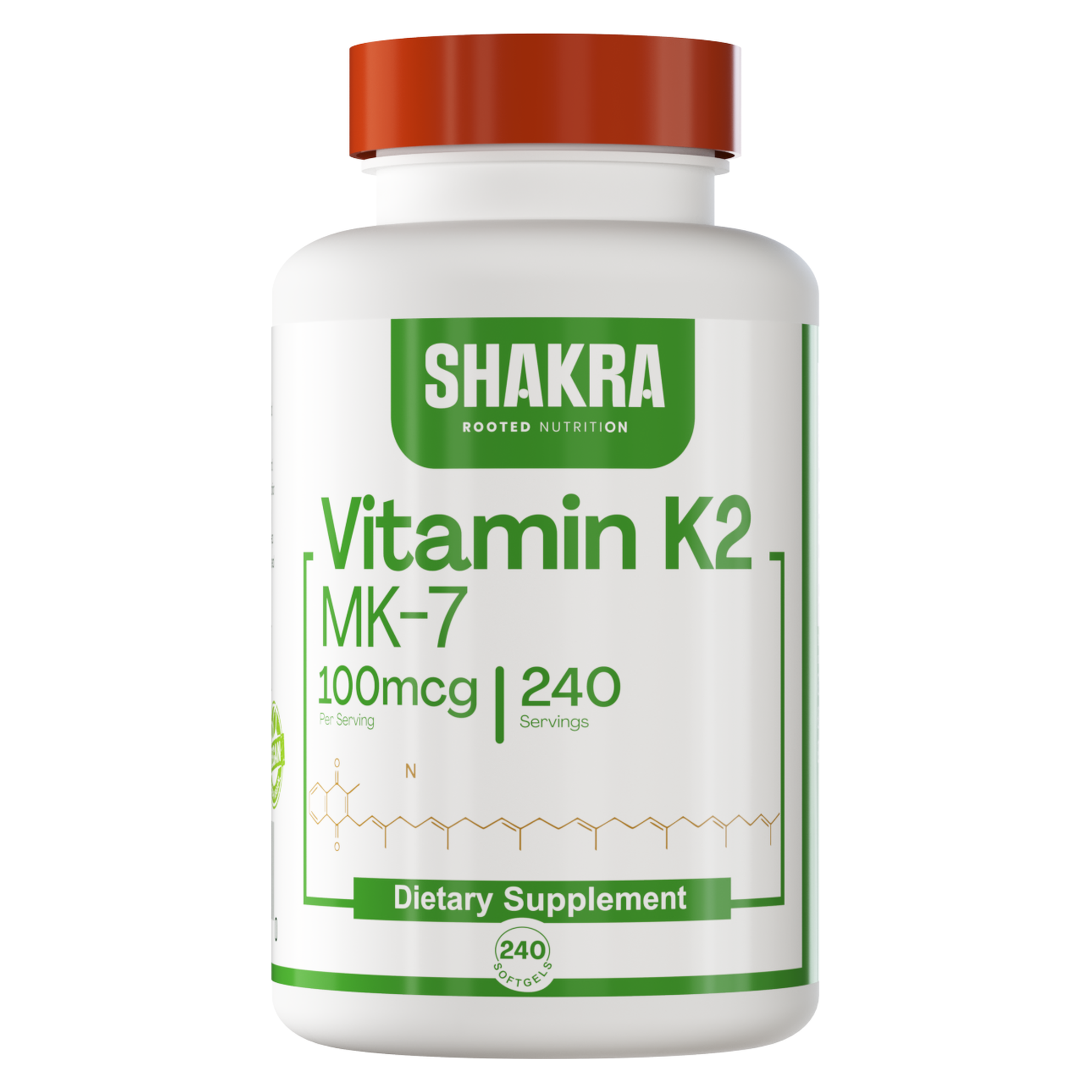 SHAKRA VITAMIN K2 MK7 VITAMINA K2 MK7 240 CAPSULAS - 1