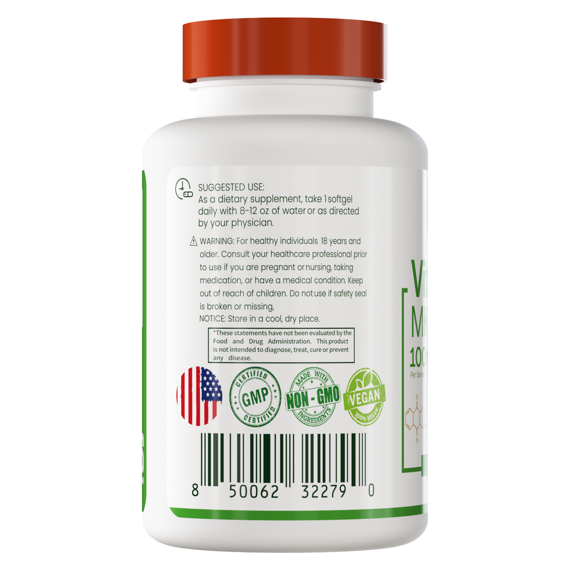 SHAKRA VITAMIN K2 MK7 VITAMINA K2 MK7 240 CAPSULAS - 3