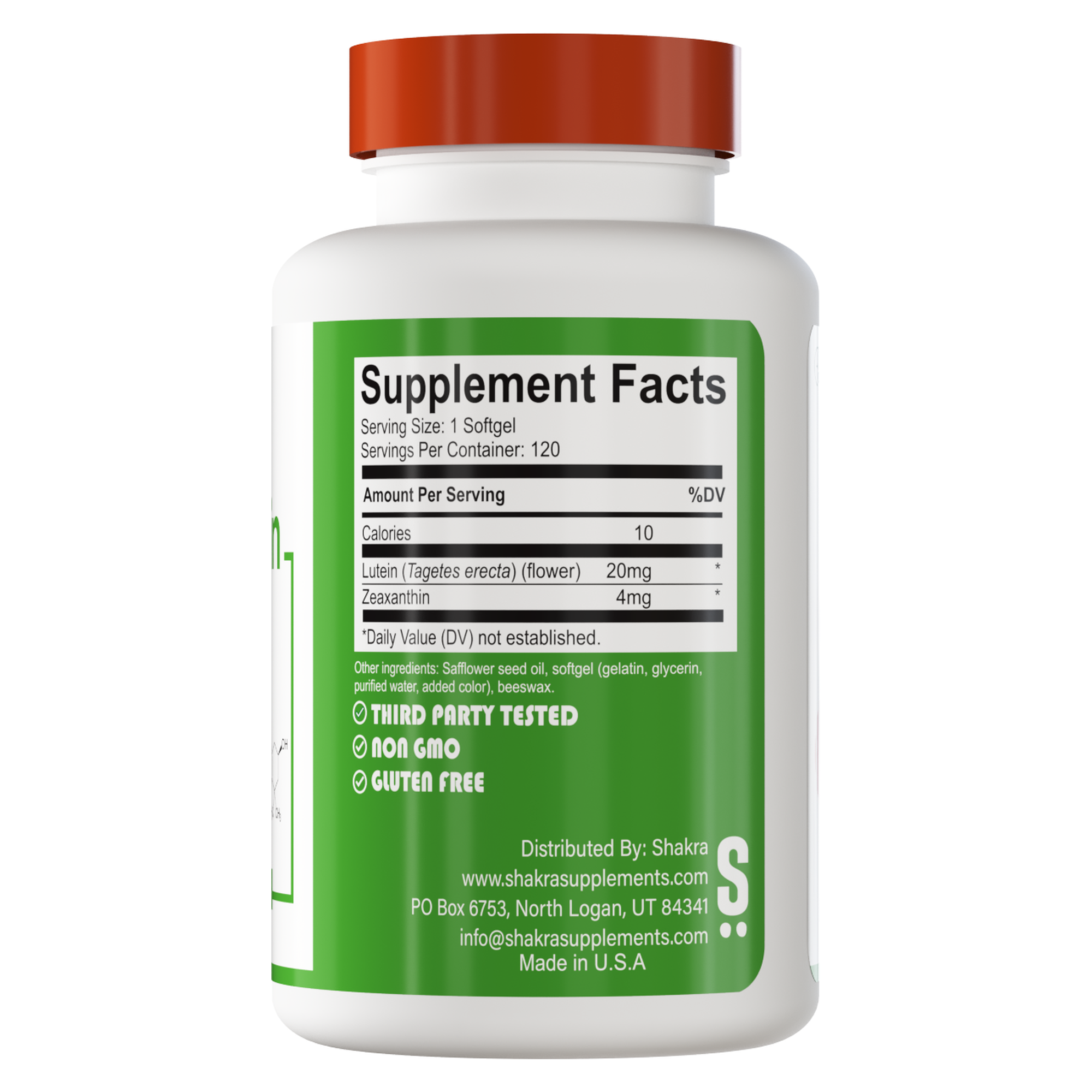 SHAKRA ZEAXANTHIN LUTEIN LUTEÍNA ZEAXANTINA 120 CAPSULAS - 2