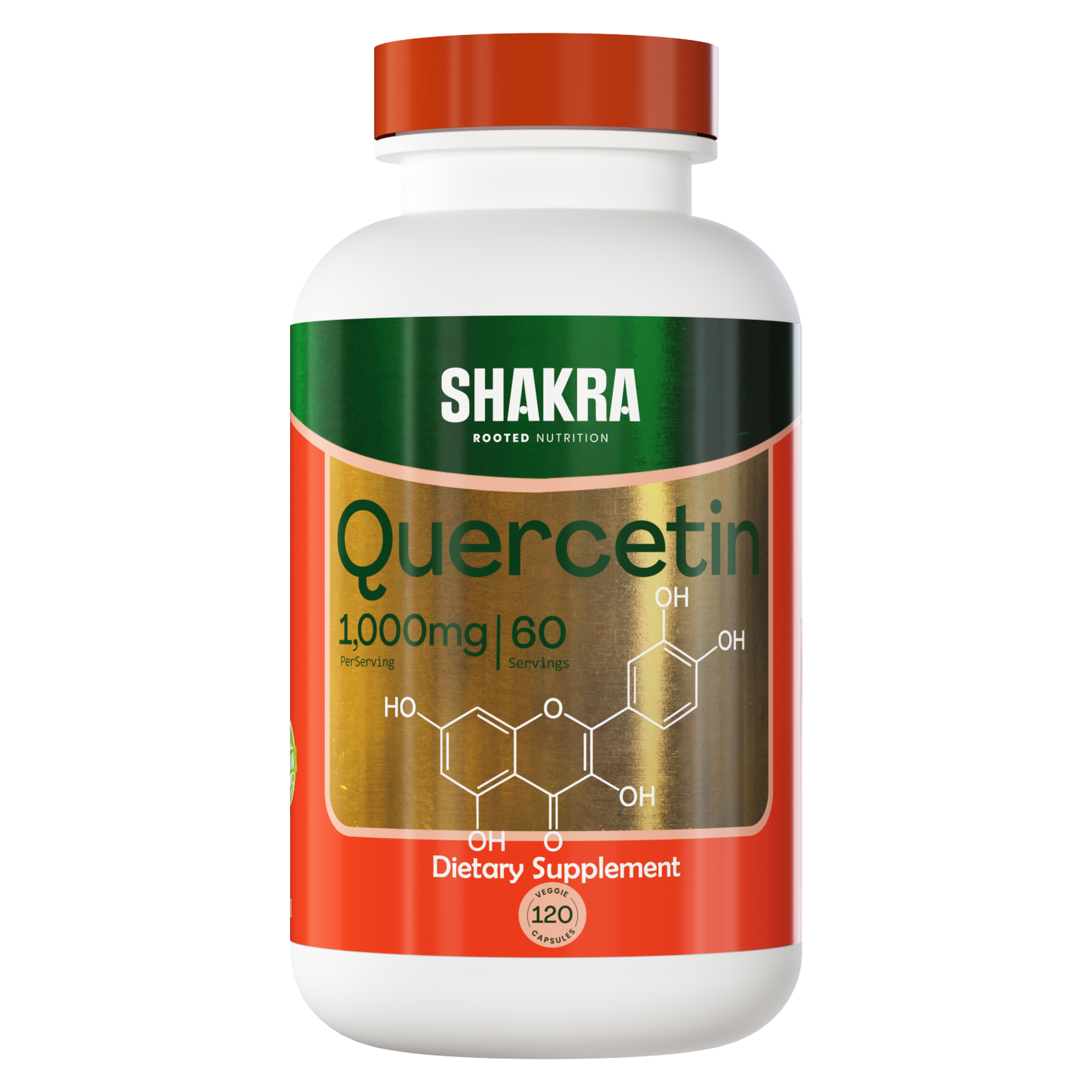 SHAKRA QUERCETIN QUERCETINA 1000MG 120 CAPSULAS - 1
