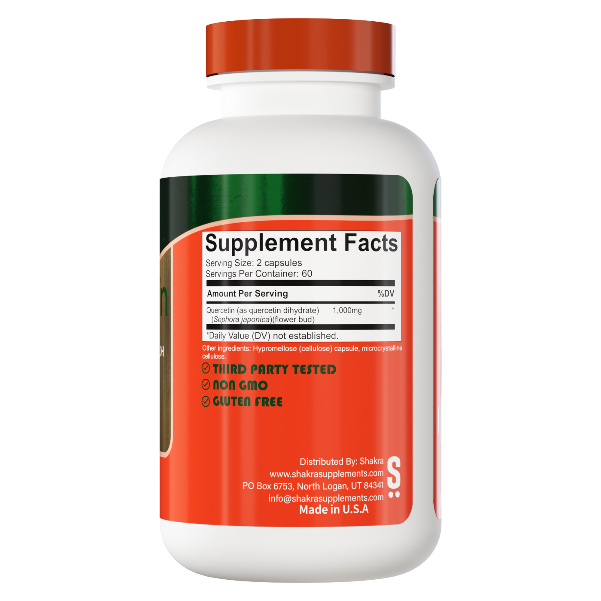 SHAKRA QUERCETIN QUERCETINA 1000MG 120 CAPSULAS - 2