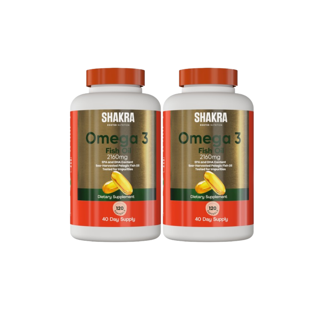 PACK X2 SHAKRA FISH OIL ACEITE DE PECADO OMEGA 3 120 CAPSULAS - 1