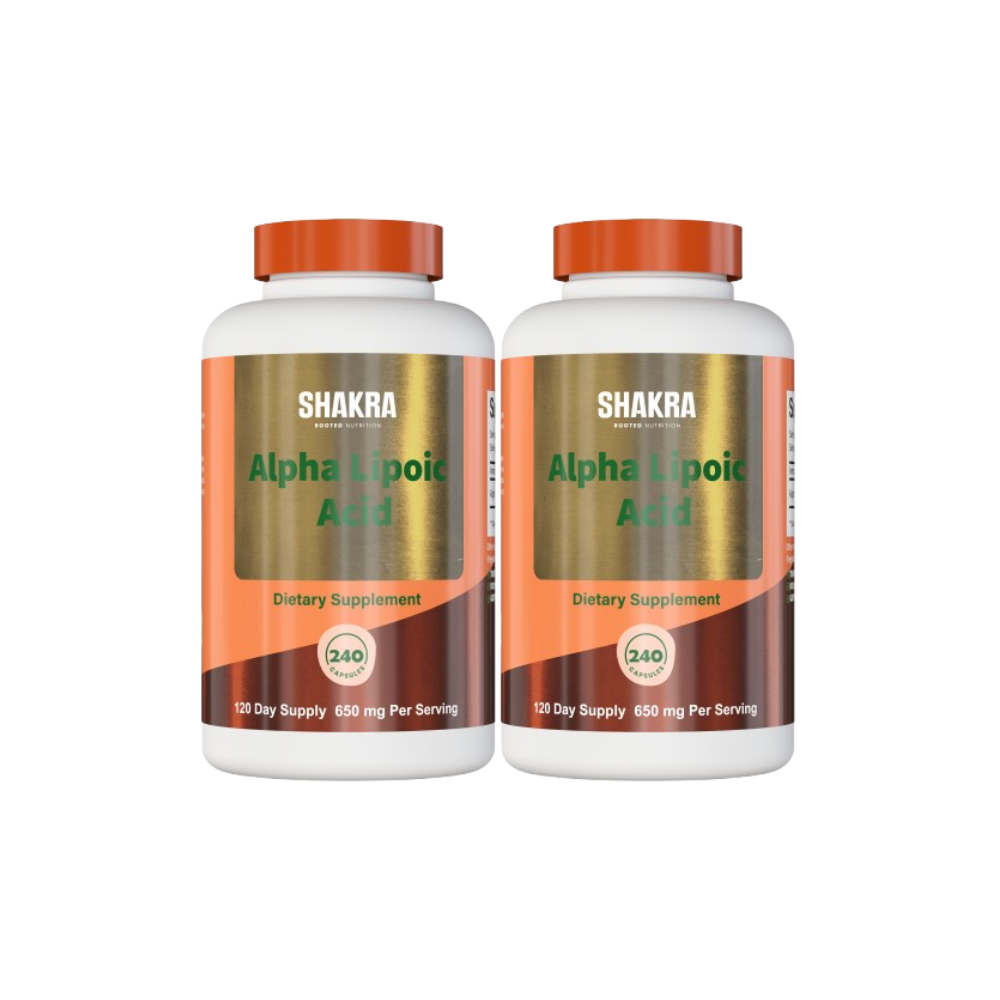 PACK X2 SHAKRA ACIDO ALFA LIPOICO ALPHA LIPOIC ACID 240 CAPSULES - 1