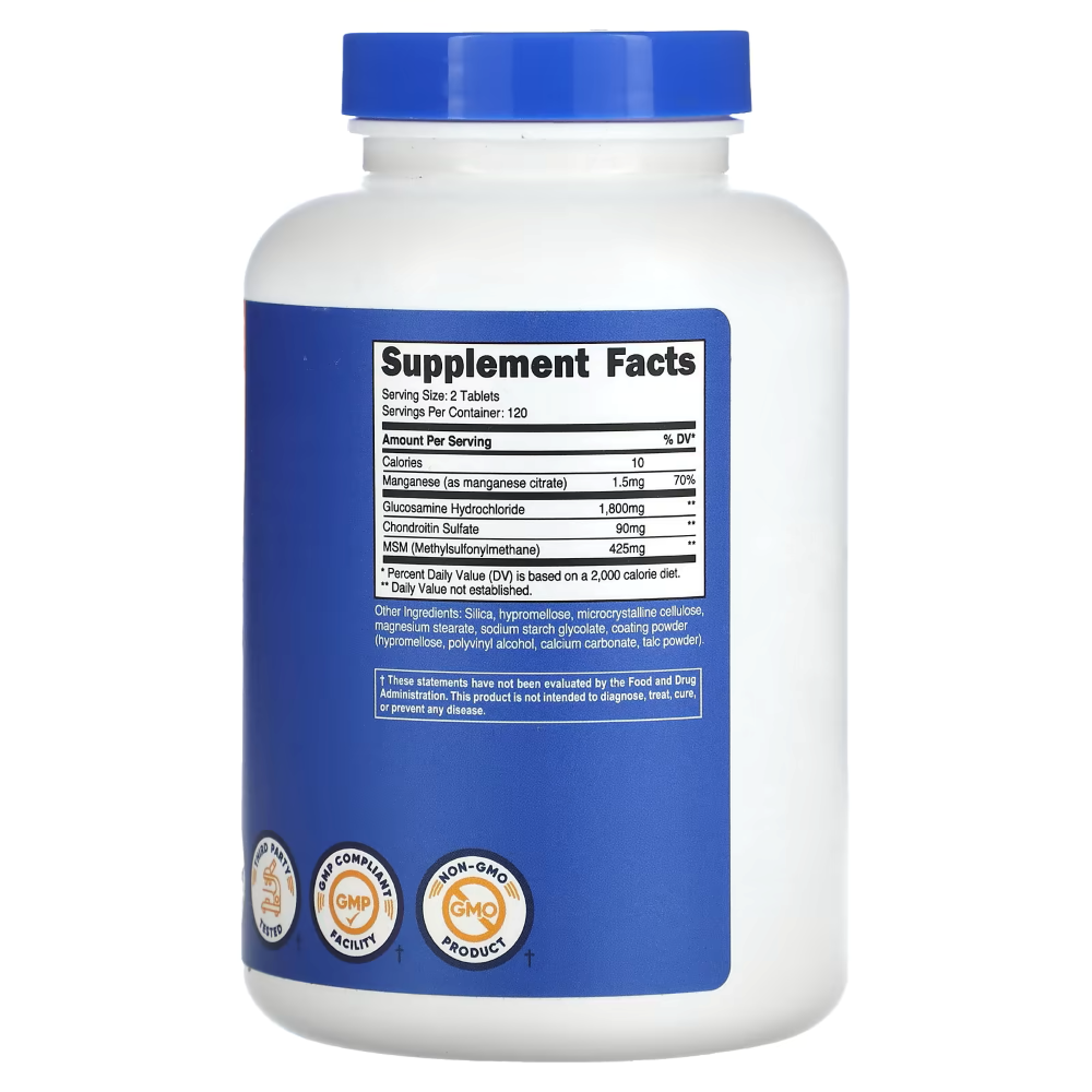 NUTRICOST GLUCOSAMINE + CHONDROITIN + MSM 240 TABS - 2