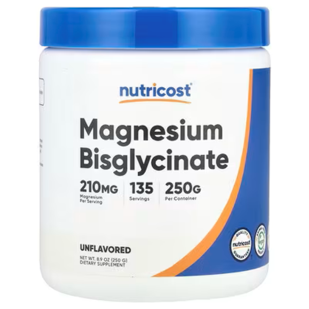 NUTRICOST MAGNESIUM BISGLYCINATE MAGNESIO BISGLICINATO 250 GRAMOS - 1