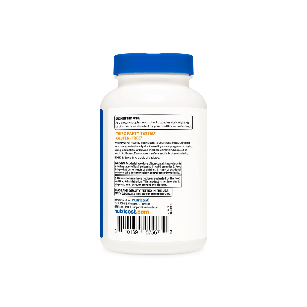 NUTRICOST METHYLATED MULTIVITAMIN MULTIVITAMÍNICO METILADO 120 CAP - 3