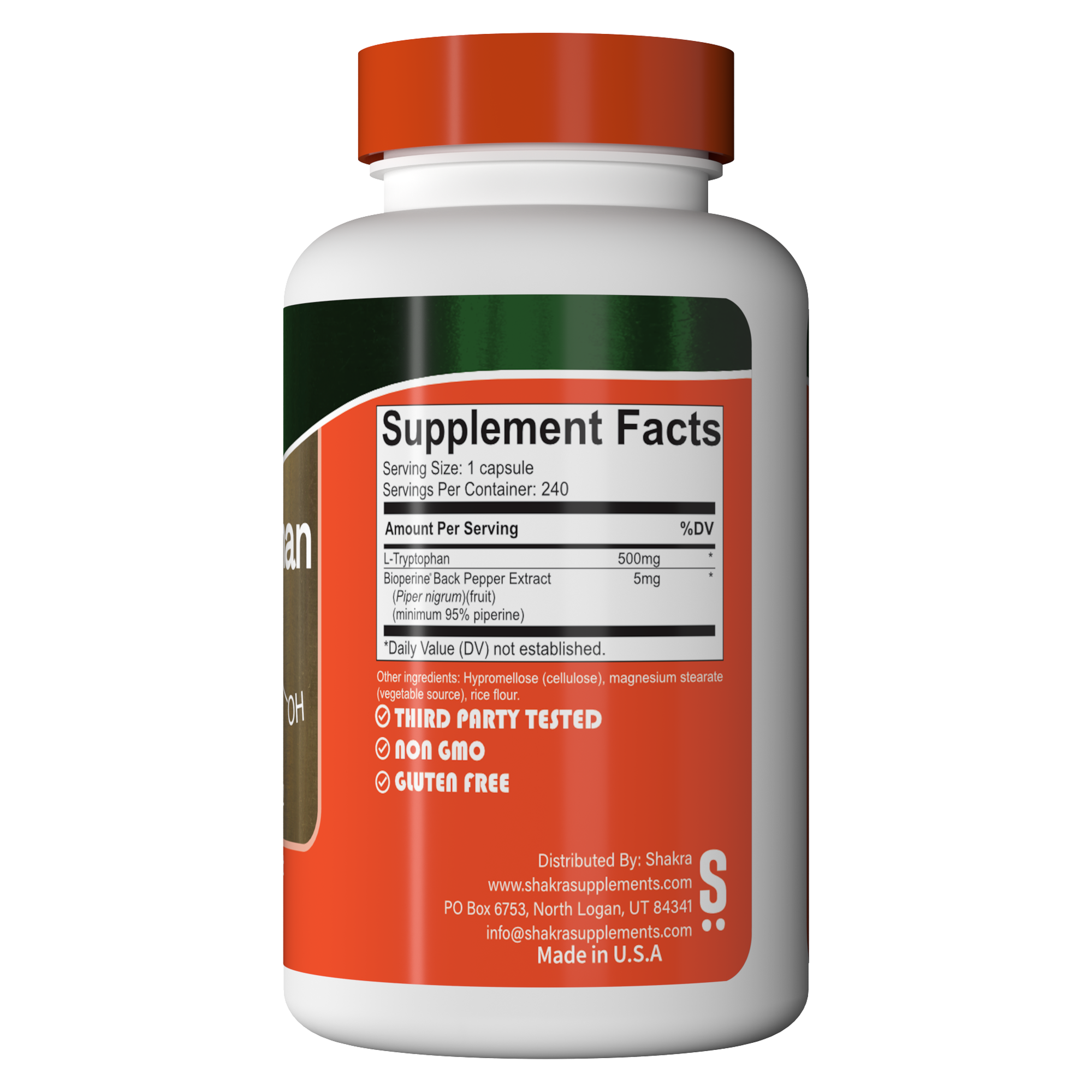 SHAKRA L-TRYPTOPHAN L-TRIPTÓFANO 120 CAPSULES - 2