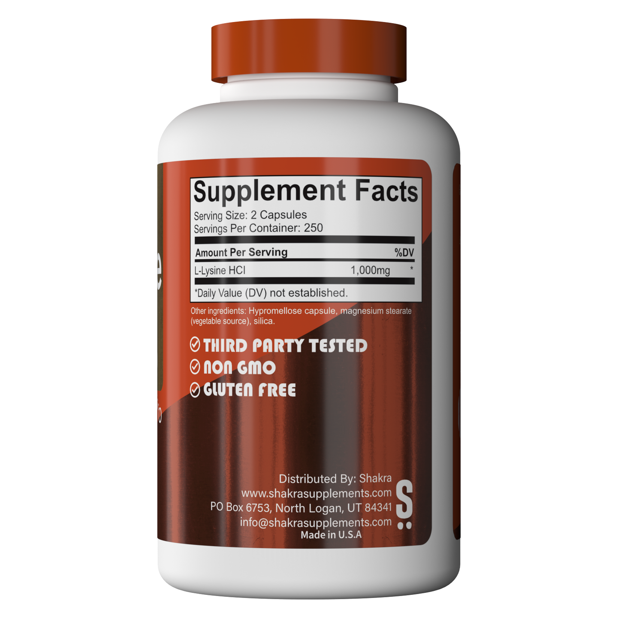 SHAKRA LYSINE LISINA 250 CAPSULAS - 2