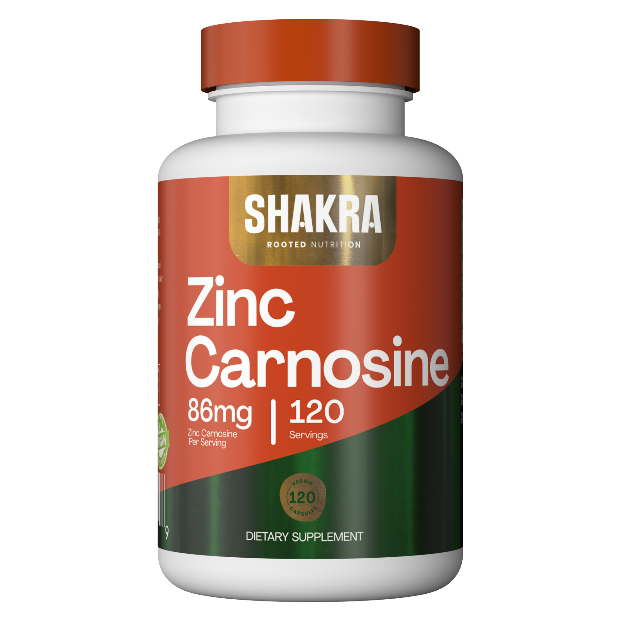 SHAKRA ZINC CARNOSINE 86 MG 120 CAPSULES - 1