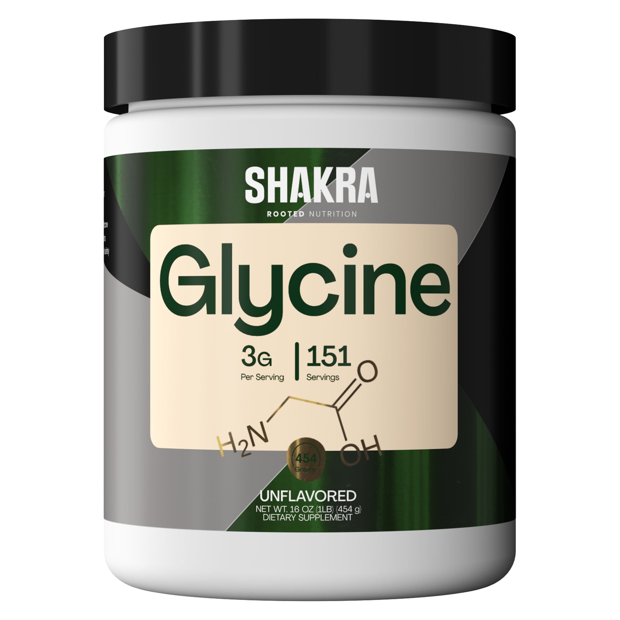 SHAKRA GLYCINE POWDER GLICINA EN POLVO 454 GRAMS - 1